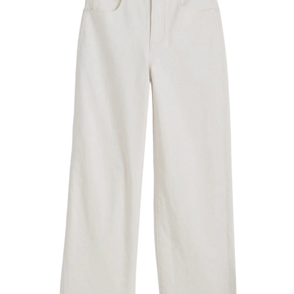 Avara/JBD Women's Cropped white wide leg Jeans, Sz 8